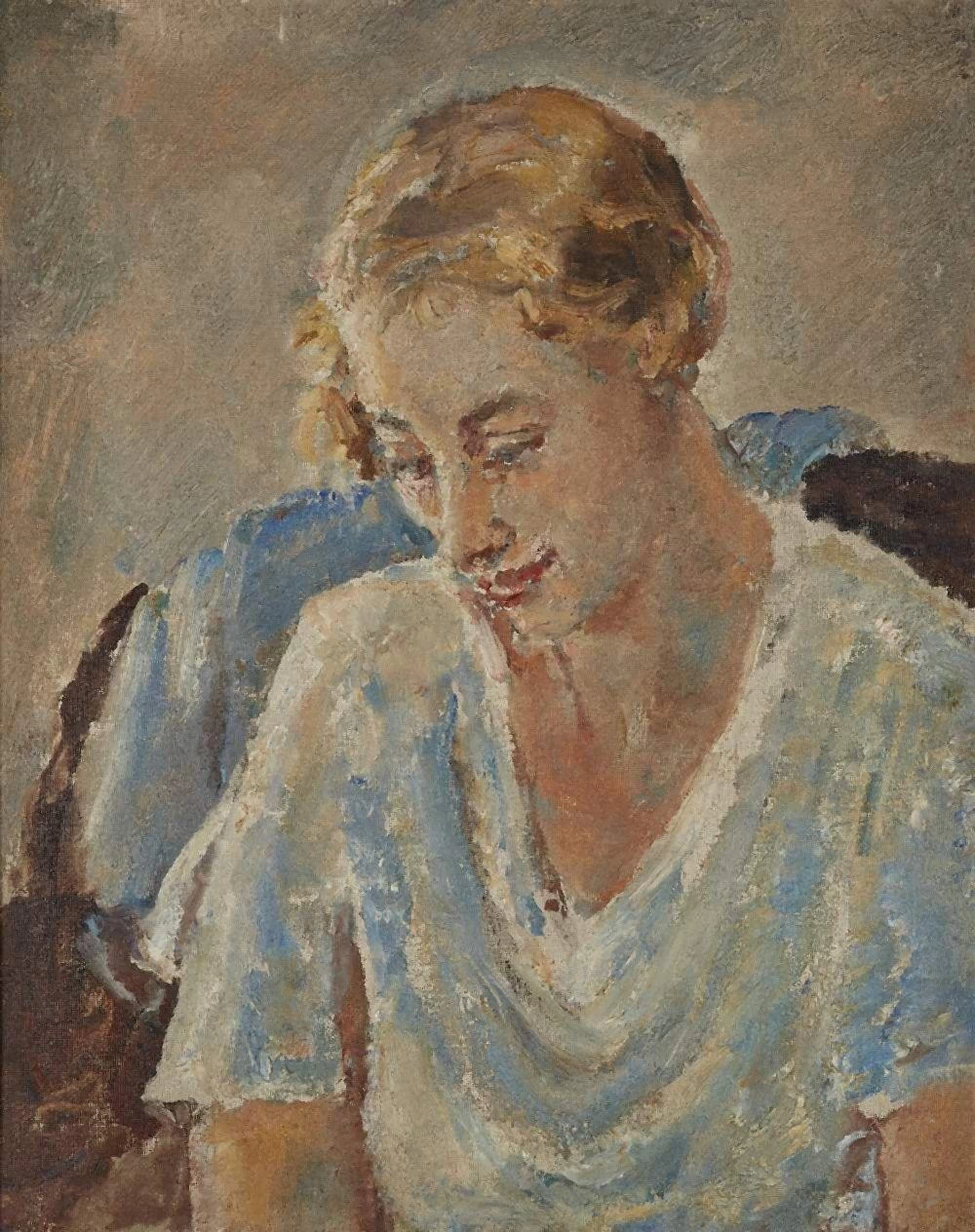 Ethel Walker - 105, Ritratto di una donna in blu